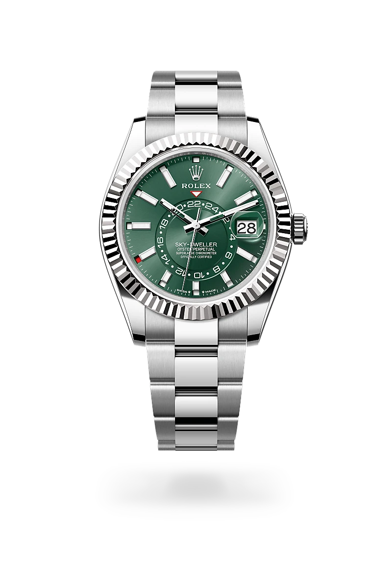 Rolex Sky-Dweller in White Rolesor - combination of Oystersteel and white gold, M336934-0001 - Precision Watch