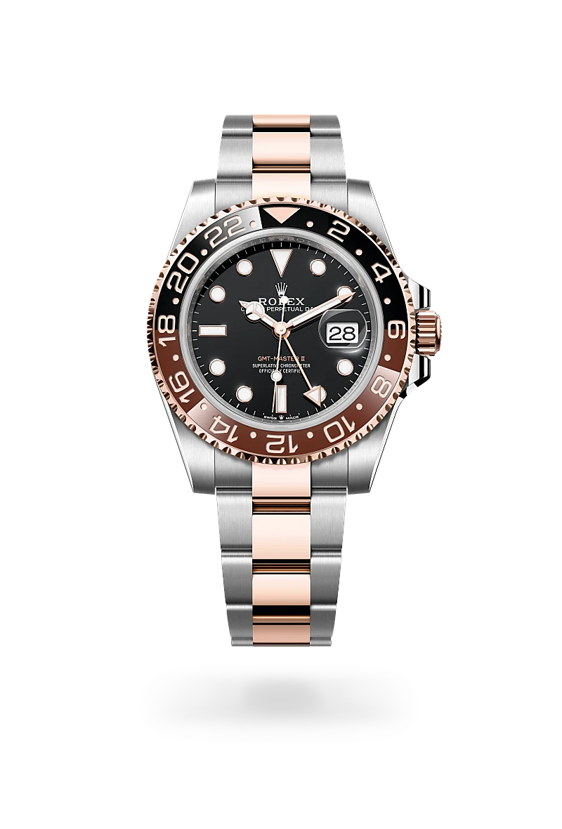 Rolex GMT-Master II腕錶永恒玫瑰金鋼（蠔式鋼與永恒玫瑰金的組合）款，M126711CHNR-0002 - 金輪錶行